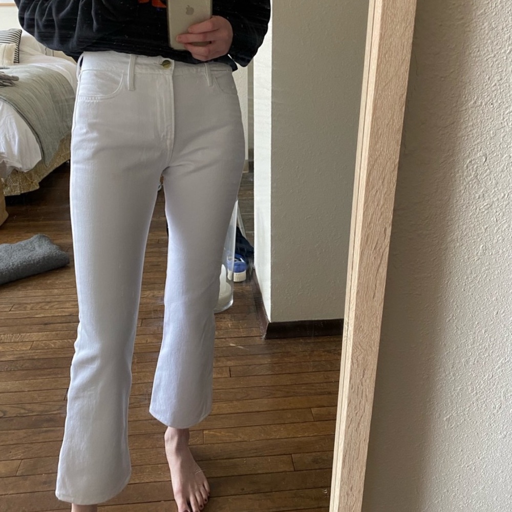 Frame Denim White Jeans